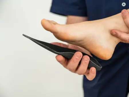 Custom orthotics to improve foot alignment and relieve pain